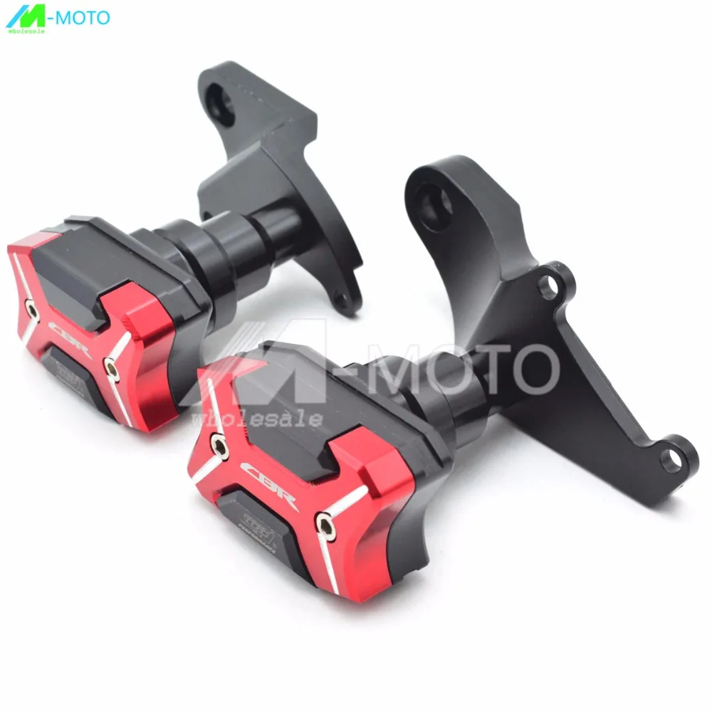 

For Honda CBR500R 2013 2014 2015 2016 WITH CBR LOGO Motorcycle Frame Slider Motocross Crash Pad Protect CNC