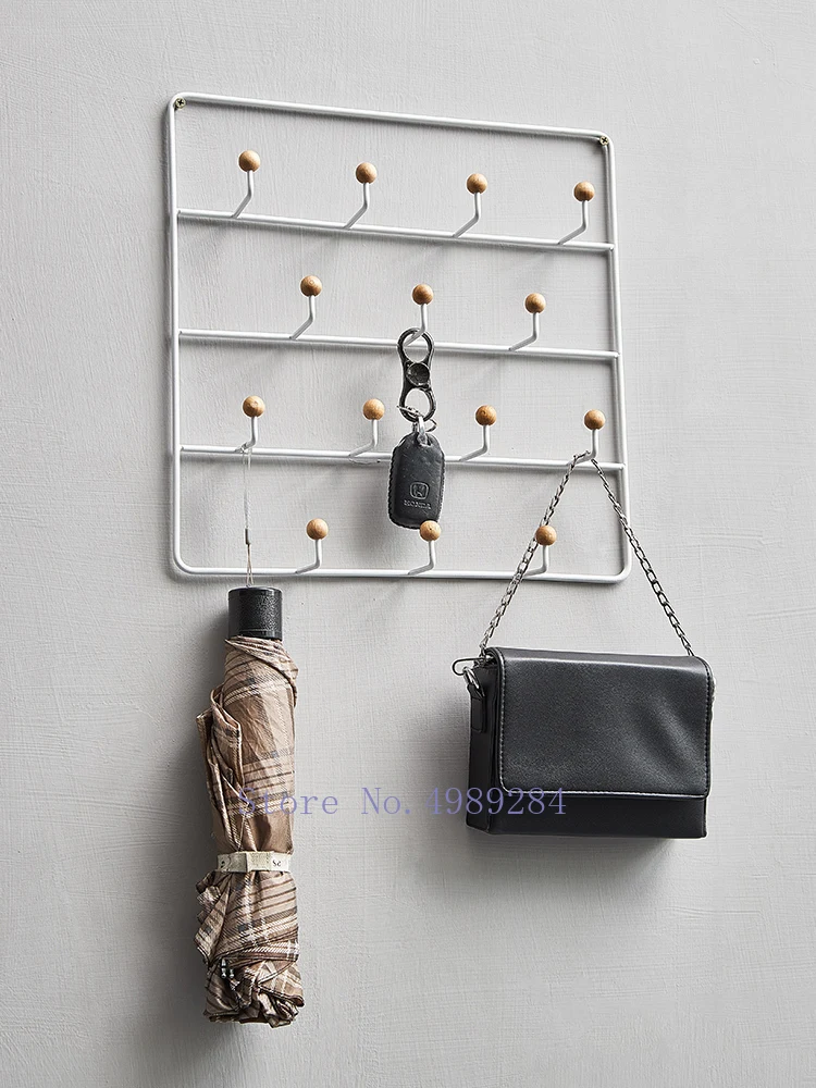 Креативный Железный нордический крючок для одежды для ключей, настенный подвесной светильник для спальни, настенные вешалки, несколько крючков, крючок для одежды
