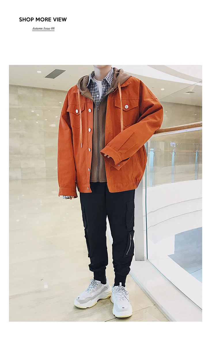 2018 осенняя одежда модные новые повседневные, Цвет человек ложь Кепки два Бумага пальто свободного кроя куртка корейской версии размер M-2XL