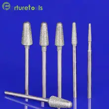 50pcs diamond mounted point dremel rotary tool mounted wheels Head dia 1~6mm Shank dia 2.35mm head type B TZ50