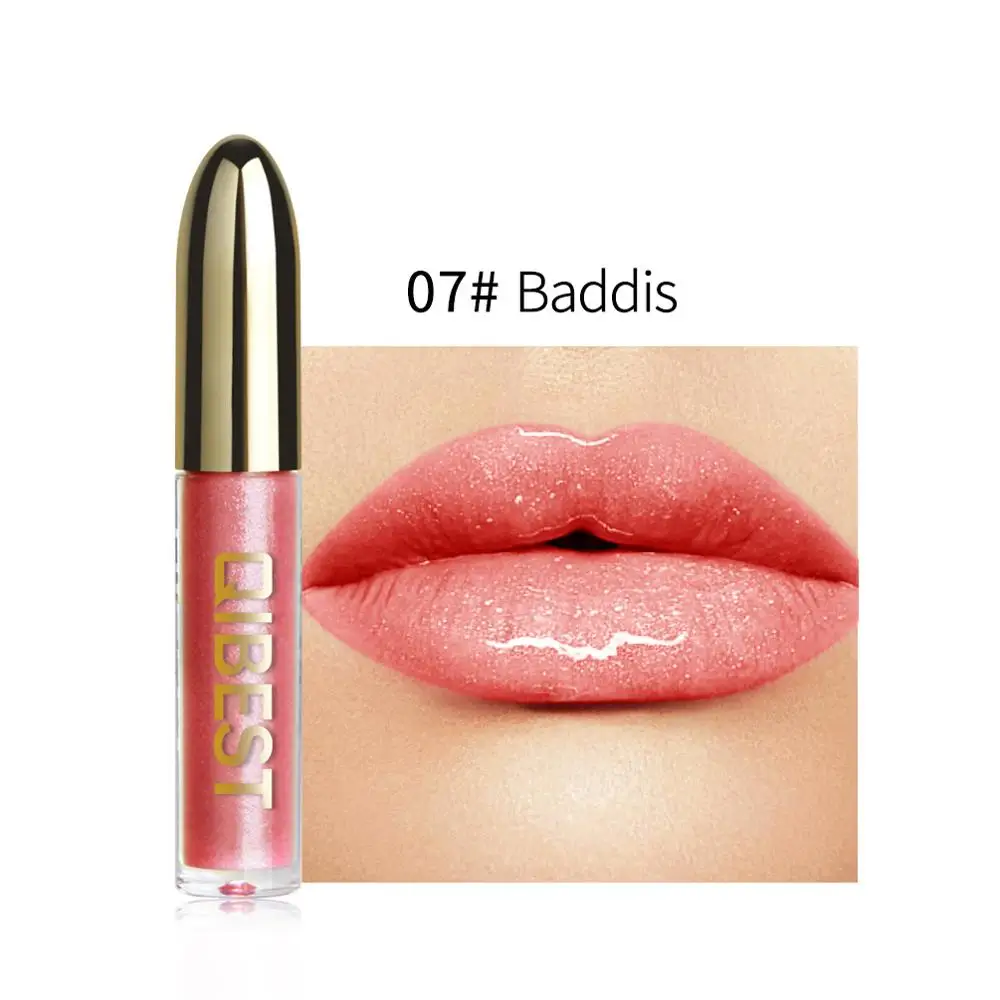 28 Colors Long Lasting Moisturizer Glitter LipGloss Tint Cosmetics Nutritious Shimmer Liquid Lipstick Beauty Lips Makeup maquiag - Color: 07