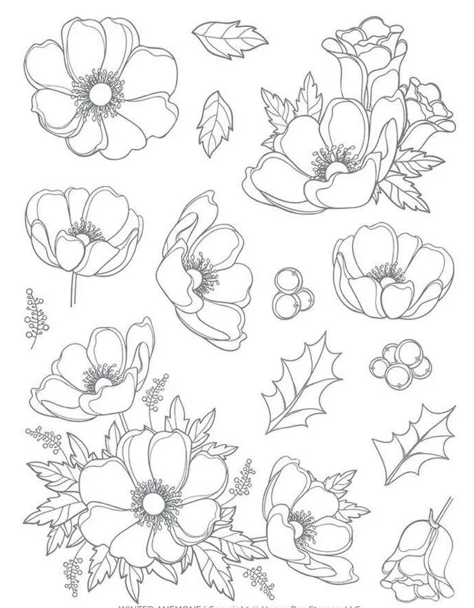 

flower/Transparent Clear Stamps for DIY Scrapbooking/Card Making/Kids Christmas Fun Decoration Supplies