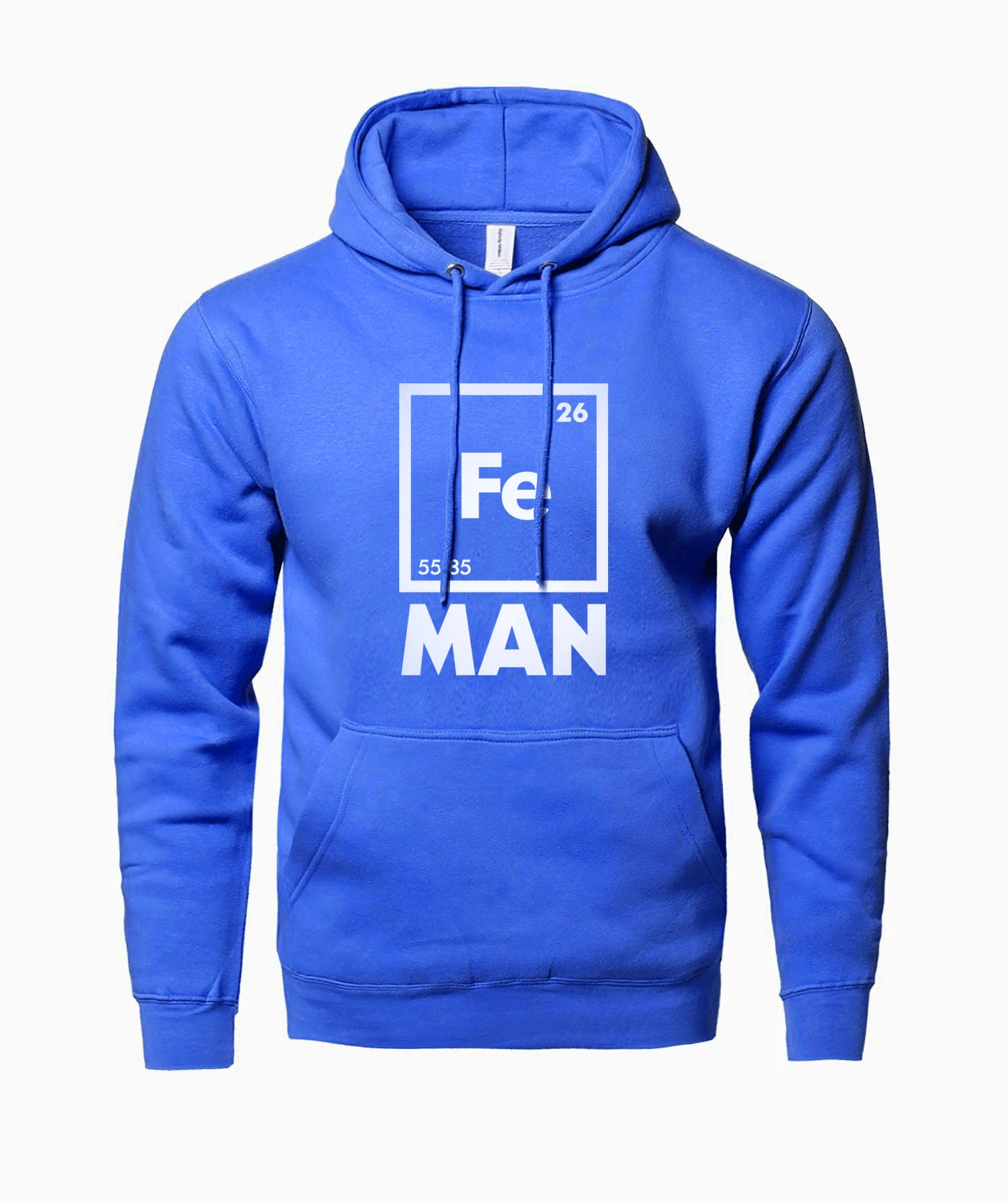 For Adult Chemistry Science Fe Hoodie Iron Periodic Table Men Hoodies 
