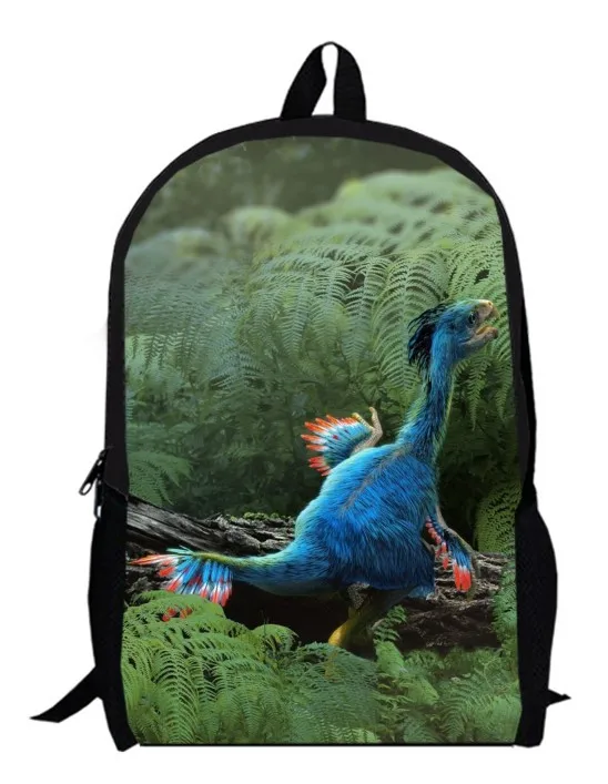 15 дюймов Рюкзак в виде динозавра с двойным слоем индивидуальный заказ животного сумка для начальной школы для девочек и мальчиков детская парка сумка - Цвет: 5