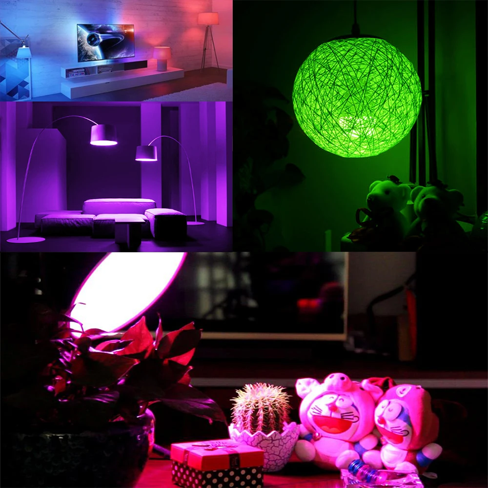 Светодиодный Ночной светильник лампа B22 rgb лампы для затемнения сценический ing +