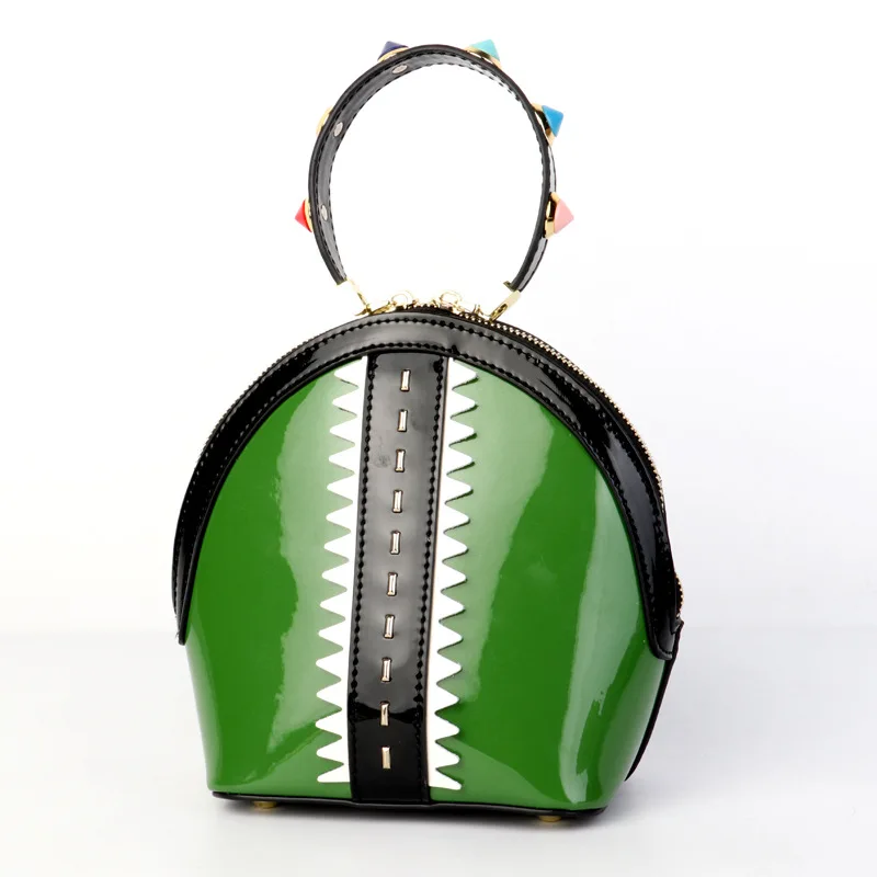 

2019 New Cowhide Women's Bag Korean Edition Baiqi Slope Chain Bag