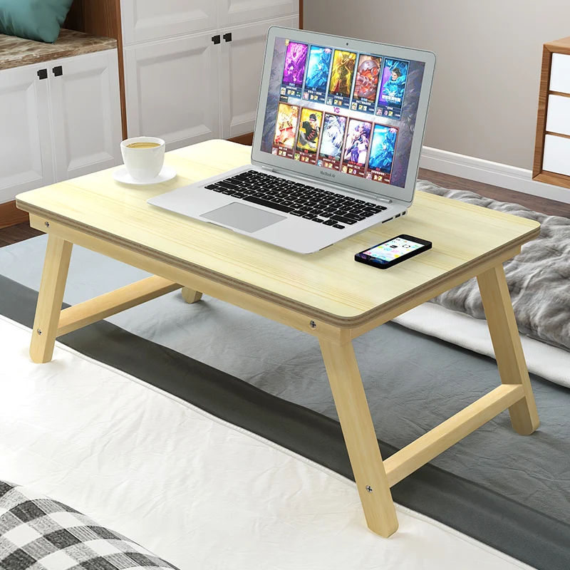 Laptop Table Bed Lazy Computer Solid Wood Folding Study Small Laptop Table Bed Lazy Computer Solid Wood Folding Study Small Desk