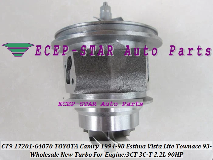 CT9 17201-64070 Turbo Turbine Turbocharger For TOYOTA Camry 1994-98 Estima 1992-93 Vista 1994-98 Lite Townace 1993-96 3CT 2.2L 90HP (6)