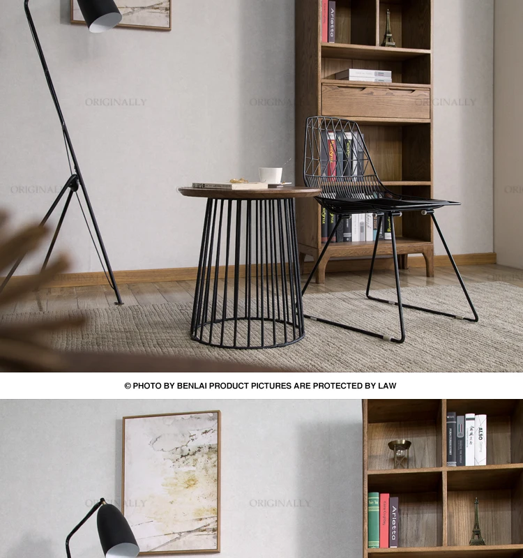Луи мода журнальный столик мебель современная Скандинавская гостиная маленькая квартира металлический край несколько мебели