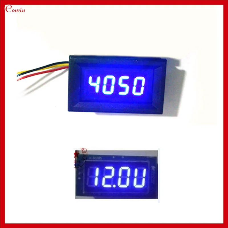 

New 2 Function Digital 12v Led Motorcycle Car Tachometer RPM Tach Gauge + Voltmeter Voltage Gauge For Gasoline Engine