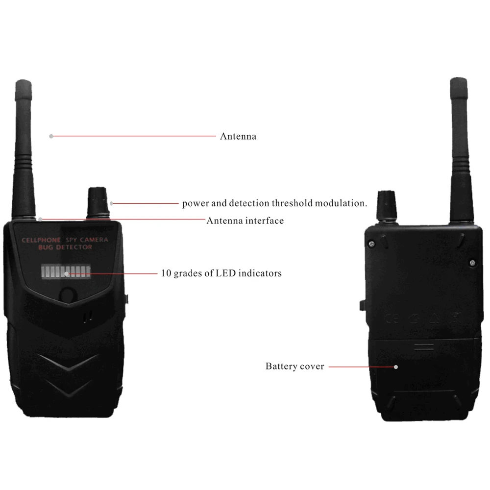 Wireless Tap Detector with Plastic Shell Using for Detect & Fix the Position of the Hidden Wireless Tapping Device