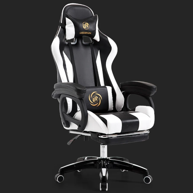Cheap Lifted Rotated E-sports Gaming Chair Household Multi-function Reclining Computer Chair with Footrest Slide Creative Rail Armrest