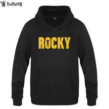 Для мужчин s толстовки Бальбоа ROCKY печати балахон Для мужчин хип-хоп флис с длинным рукавом Мужская толстовка пальто пуловер спортивный Костюм Moleton masculino