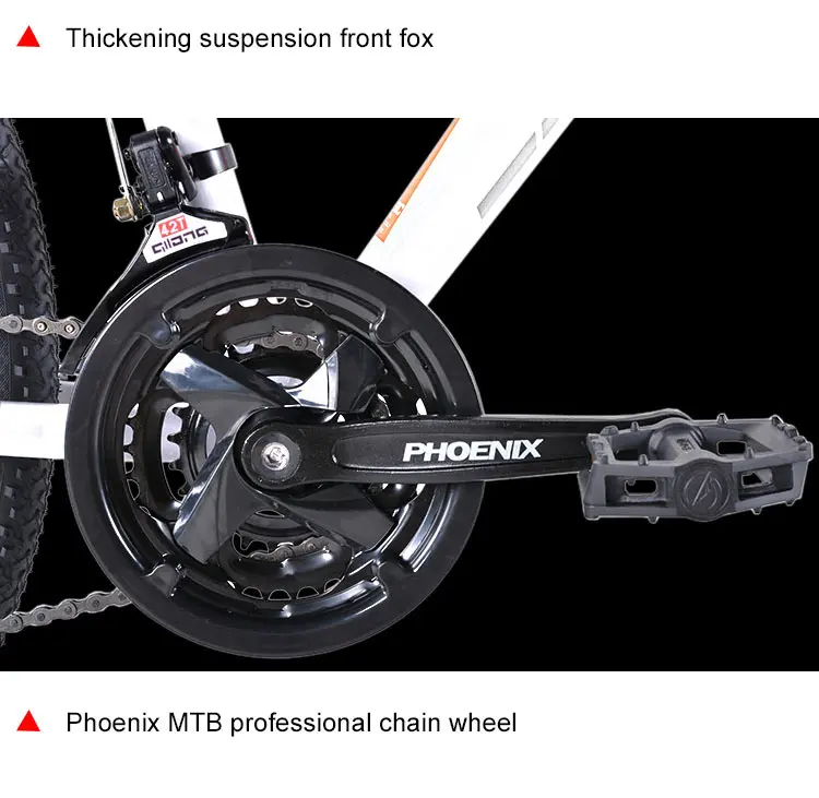Феникс 2" 26" горный велосипед 21/27 скоростной мужской женский стальной велосипед MTB подвесная вилка велосипед студенческий внедорожный велосипедный велосипед