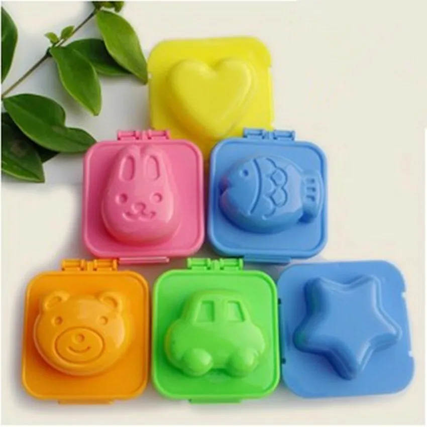 

6pcs Onigiri Sushi Rice E-gg Mold Home DIY Outdoor Bento Maker Kitchen Kit Lovely Cutter Tools PM018