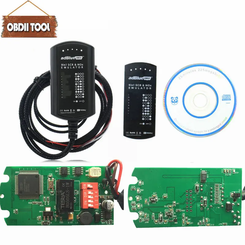 Горячая Adblue 9 в 1 Универсальный Adblue Эмулятор 9 в 1 с датчиком NOX эмулятор для 9 типов грузовиков поддерживает Евро 4 и 5