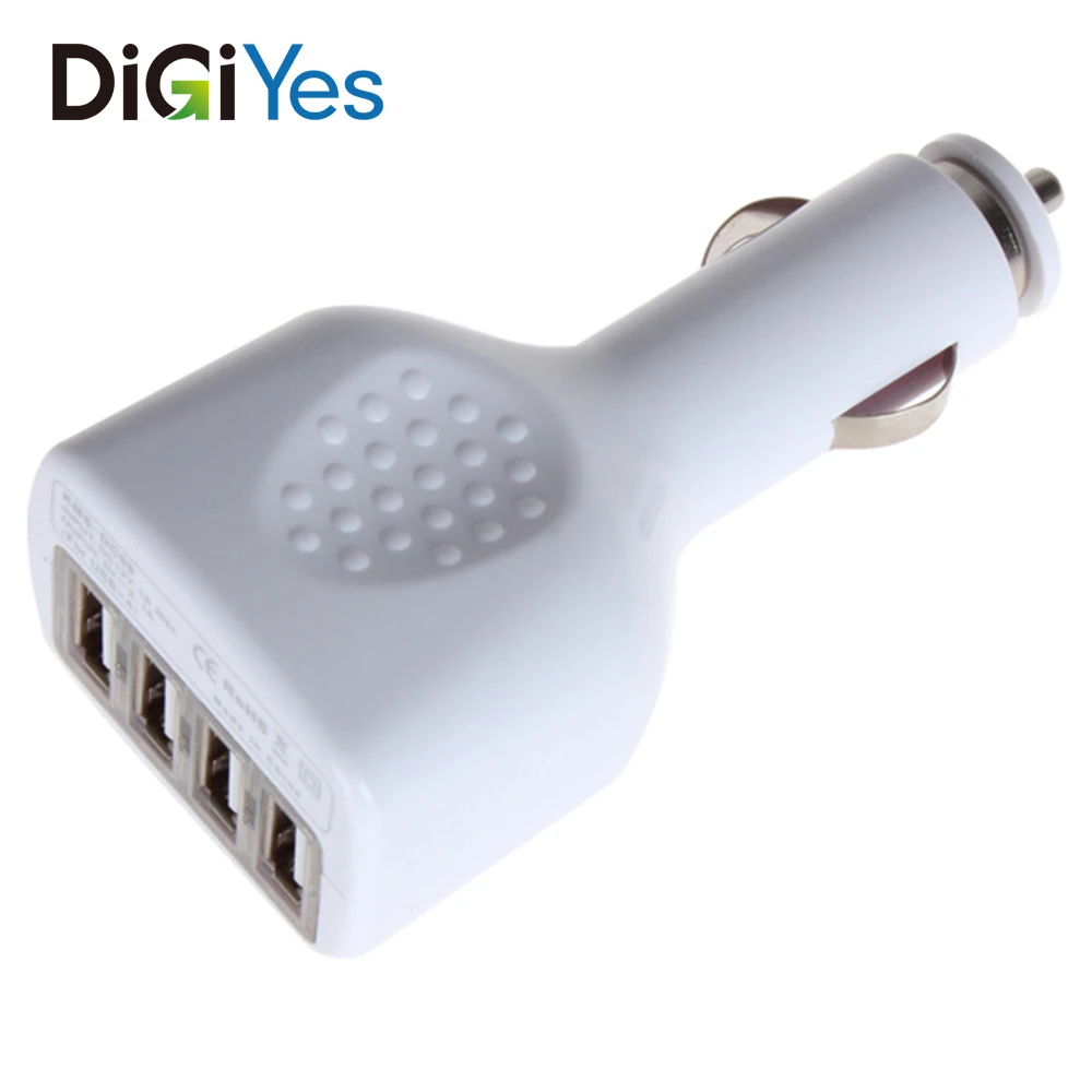 

5V 2.1A Car Charger Adapter USB 4 Port Universal Car Cigarette Lighter Socket for Cellphone iPad
