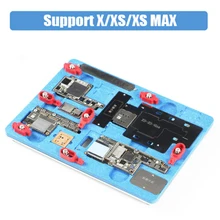 PCB держатель ремонтная арматура для iPhone X XS MAX материнская плата для посадки На Заказ Металл Олово BGA реболлинг трафарет A11 удаления черных кругов под клей