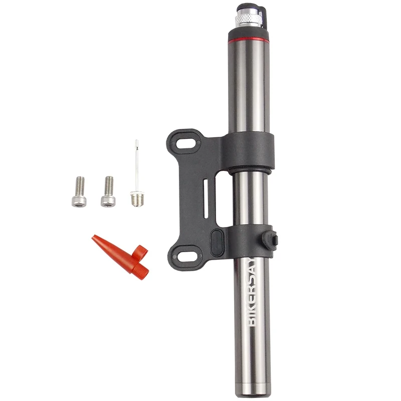 Алюминиевый сплав инфлятора мини-велосипед надувной портативный баскетбольный насос с высоким давлением манометр