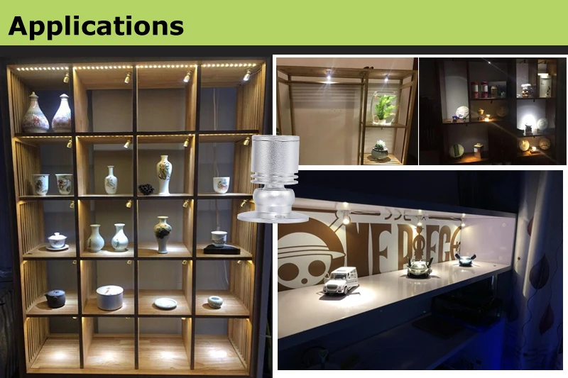 1W exposed LED mini spotlight AC220V for counter jewellery showcase cabinet light series circuit (10)