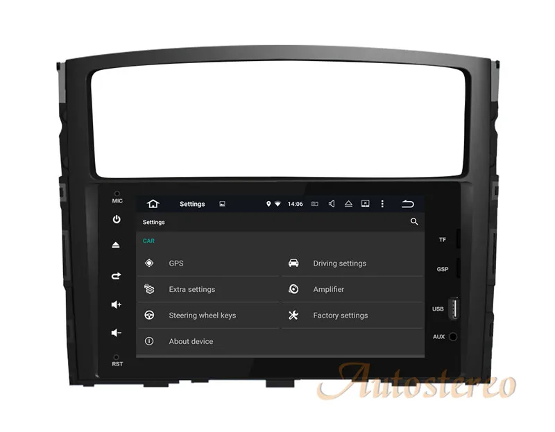 8 дюймов 4 ядра Android 7,1 6,0 5,1 автомобилей gps навигации Аудио MP3 dvd-плеер стерео головное устройство для MITSUBISHI PAJERO v97 2006