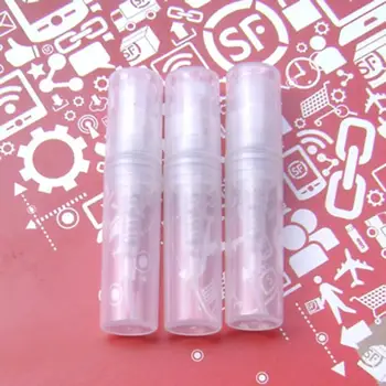 

100pcs 2ml Sample Perfume Bottles Atomizer Small Refillable Plastic Spray Bottle Tubes Empty Cosmetic Containers Mist Sprayer