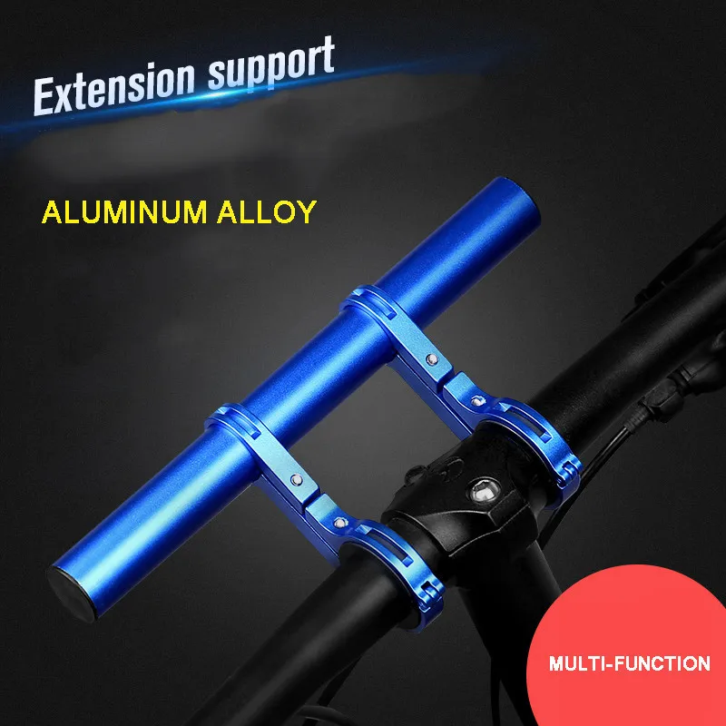 Bicycle Accessories Bicycle Handlebar Extender Bicycle Flashlight Holder Handlebar Extender Cycling Bike Frame Double Extension Mount Holder For Bike Light