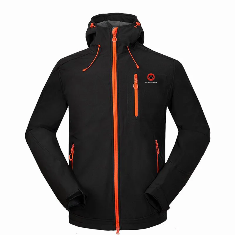 2019 Men Soft shell Jacket Fleece Waterproof Windbreaker