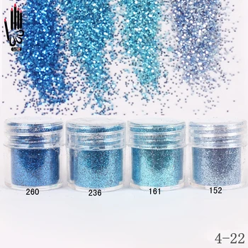 

Art Nail 1 Jar/Box 10ml Nail Fashion 4 Light Sky Blue Nail Glitter Fine Powder For Gel Nail Decoration Powder 300 Colors 4-22