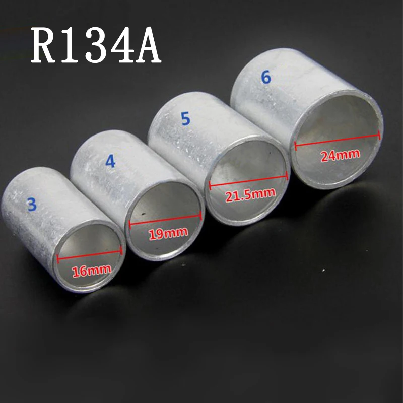 

For Car A/C Air Conditioning Standard/Reduced Barrier Refrigerant Hose Aluminum Crimp Ferrule 100PCS 3/8'' 1/2'' 5/8'' 3/4''