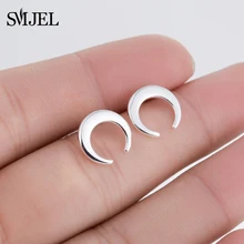 SMJEL Dropshipping Cute Anime Falce di Luna Orecchini con perno per Le Donne Orecchini Antler Dei Monili Della Ragazza Regali Best amico Brincos S232