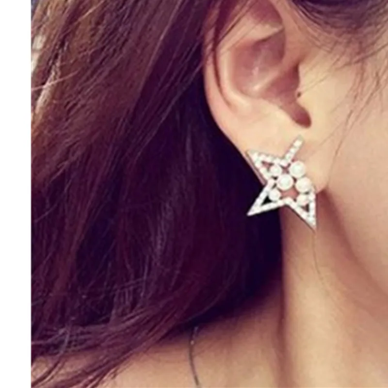 2018 Новое поступление популярные модные Brincos Oorbellen Bijoux полые Нотч пятиконечные