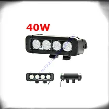 1 шт. DC10-30V IP68 Водонепроницаемый 10 Вт светодиодные чипы 8 дюймов 40 Вт точечный светодиодный внедорожный светильник для 4x4 4WD Автопогрузчик