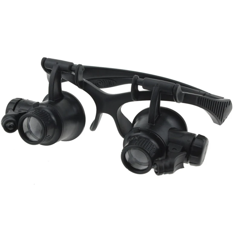 HSEAYM مناظير تلسكوب بصري عدسة مصباح ليد النظارات المكبر عدسة مكبرة خوذة العين العدسة إصلاح لوحة دوائر كهربائية