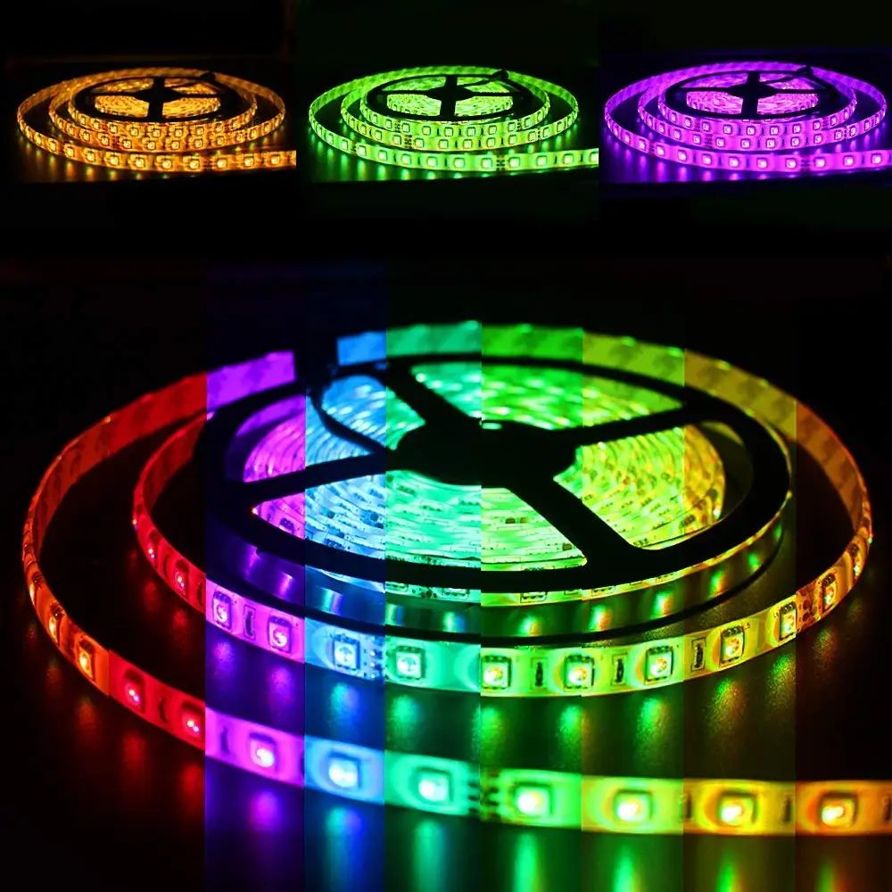 12V 25M 5050 RGB Светодиодная лента(имеет белый цвет) Водонепроницаемый гибкий ленточный светильник 20M 15M 2,4G RGB пульт дистанционного управления источник питания