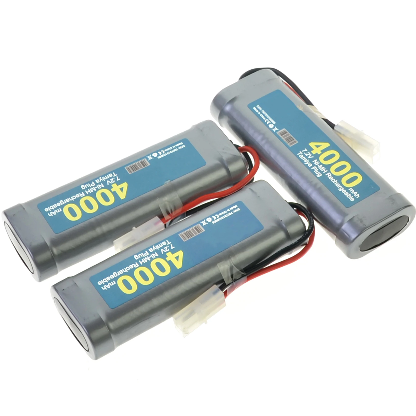 2-5x Tamiya RC 7,2 V 4000mAh Серый штекер NiMh аккумуляторная батарея - Цвет: 3pcs