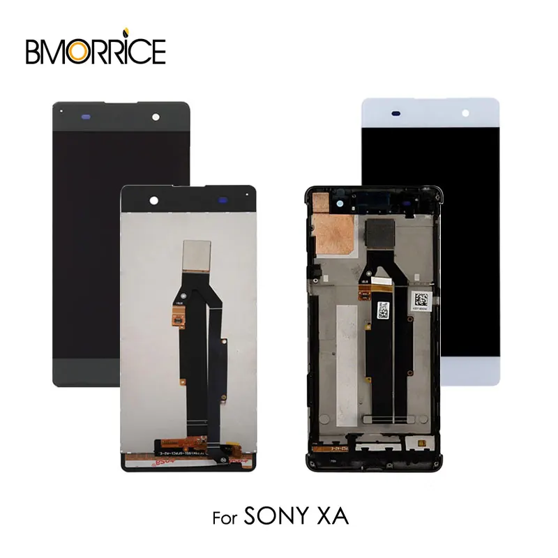 

For Sony Xperia XA F3111 F3113 F3115 LCD Display Touch Screen With Frame Digitizer Assembly Original 5.0 Inch Black White