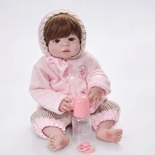 Corpo Cheio de Silicone Bebê Reborn Bonecas Brinquedos das Crianças Brinquedos Educativos para Crianças Casa SB57001 Bebe Reborn Corpo Cheio de Silicone