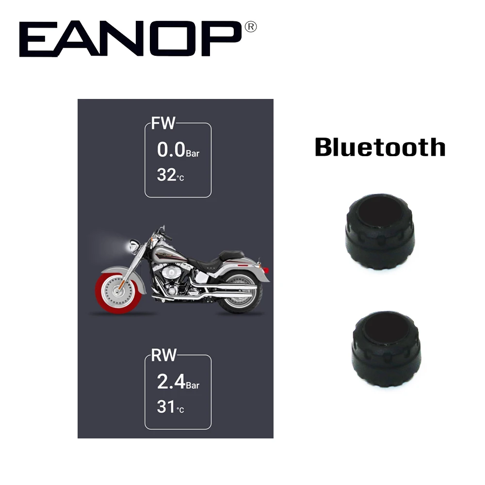

EANOP Wireless Motorcycle TPMS Tire Pressure Sensor Tyre Pressure Monitor System For Magicar