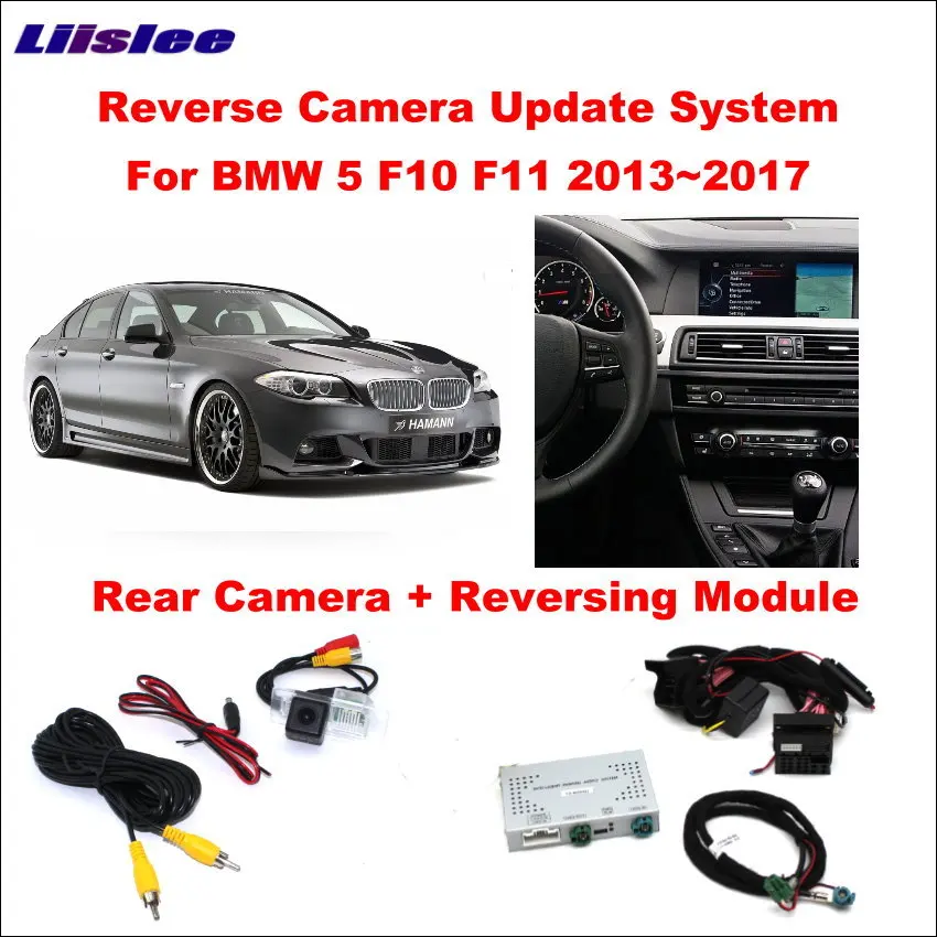 

Liislee Original Screen Update System For BMW 5 F10 F11 2013 ~ 2017 / Rear Camera + Reversing Module / HD Decoding Track Box