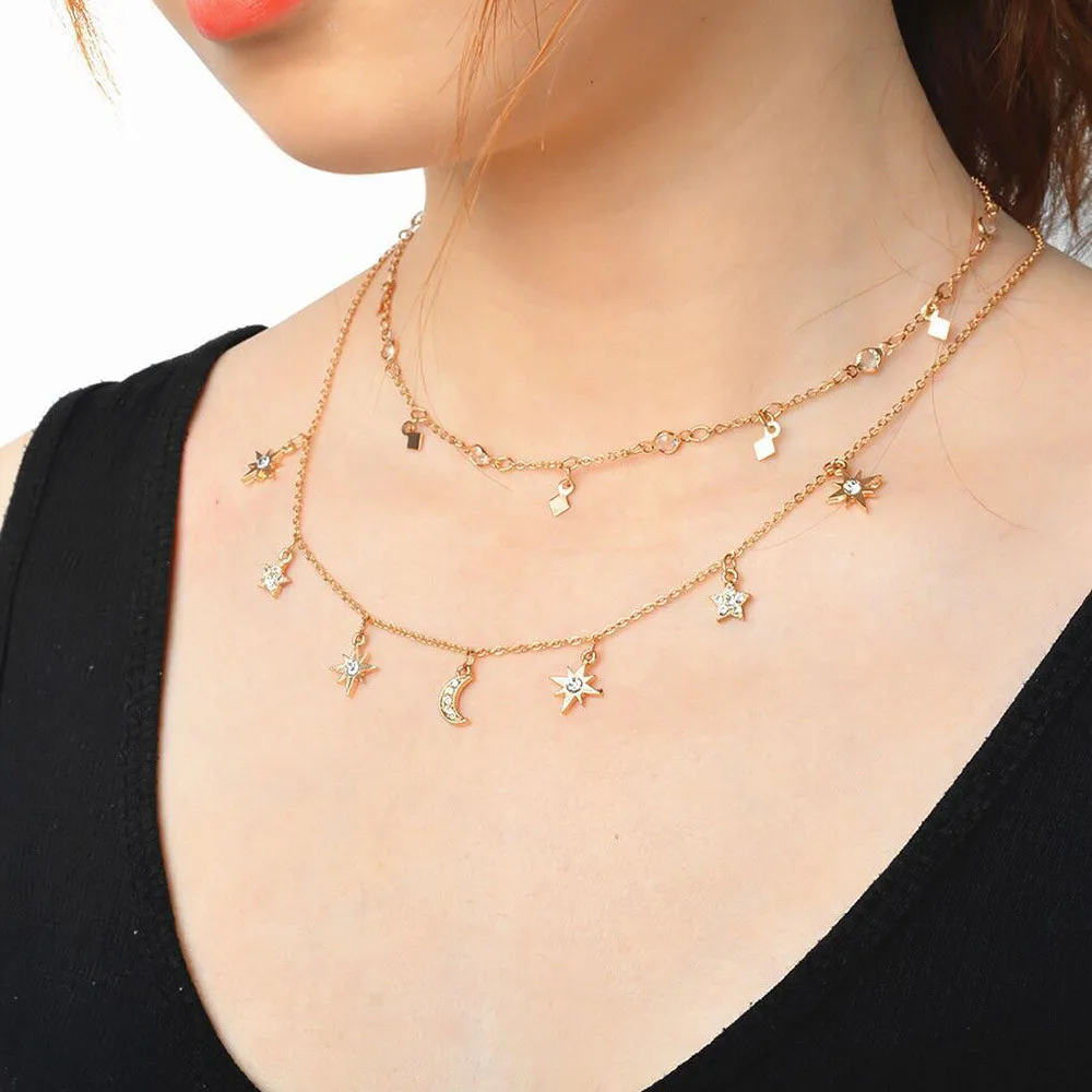 Luxury Elegance Necklaces Valentine's Day Wedding Jewelry Crystal Heart