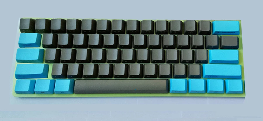 NPKC OEM PBT Keycaps сине темно серый смешанный с опцией макета ANSI 61 клавиша 87 клавиш 108 для