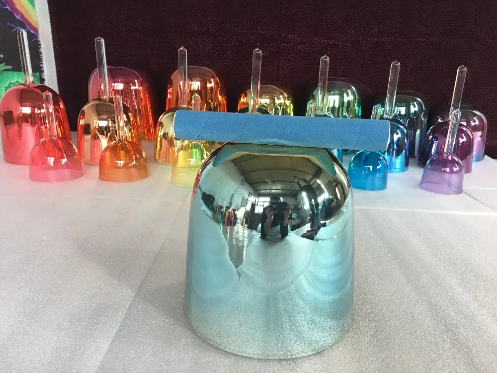 

Blue Throat chakras crystal singing bowl G note or G sharp Thyroid about 7.5" for sound healing music therapy chakras balancing