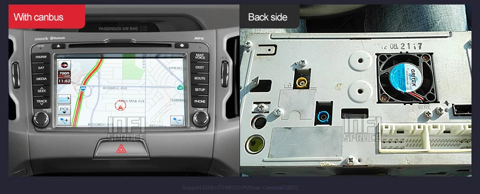 Discount Android 9.0 car dvd for KIA sportage 2007-2010 2011 2012 2013 2014 2015 with car radio stereo multimedia player 2 din navigation 10