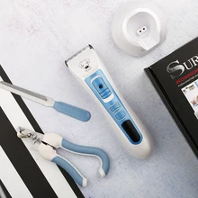 Eyl профессиональные кусачки для шерсти домашних животных собака триммер для волос уход за волосами животных Машинка для стрижки волос электрическая бритва розетка зарядка