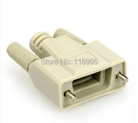 

Free shipping 5pcs black Db9 shell serial rs232 shell platic