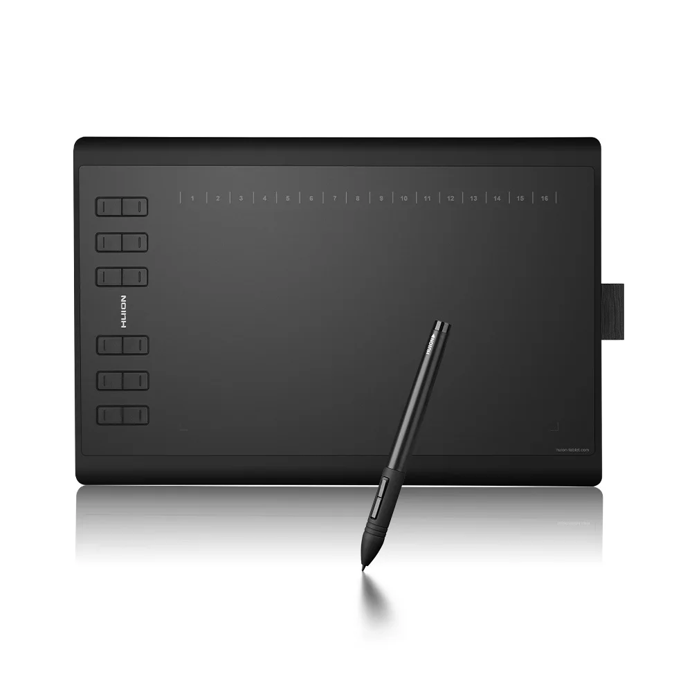 

HUION 1060 Plus Art Digital Graphic Drawing Tablet Board Digital Tablet 8192 Pen Pressure with 8GB MicroSD Card