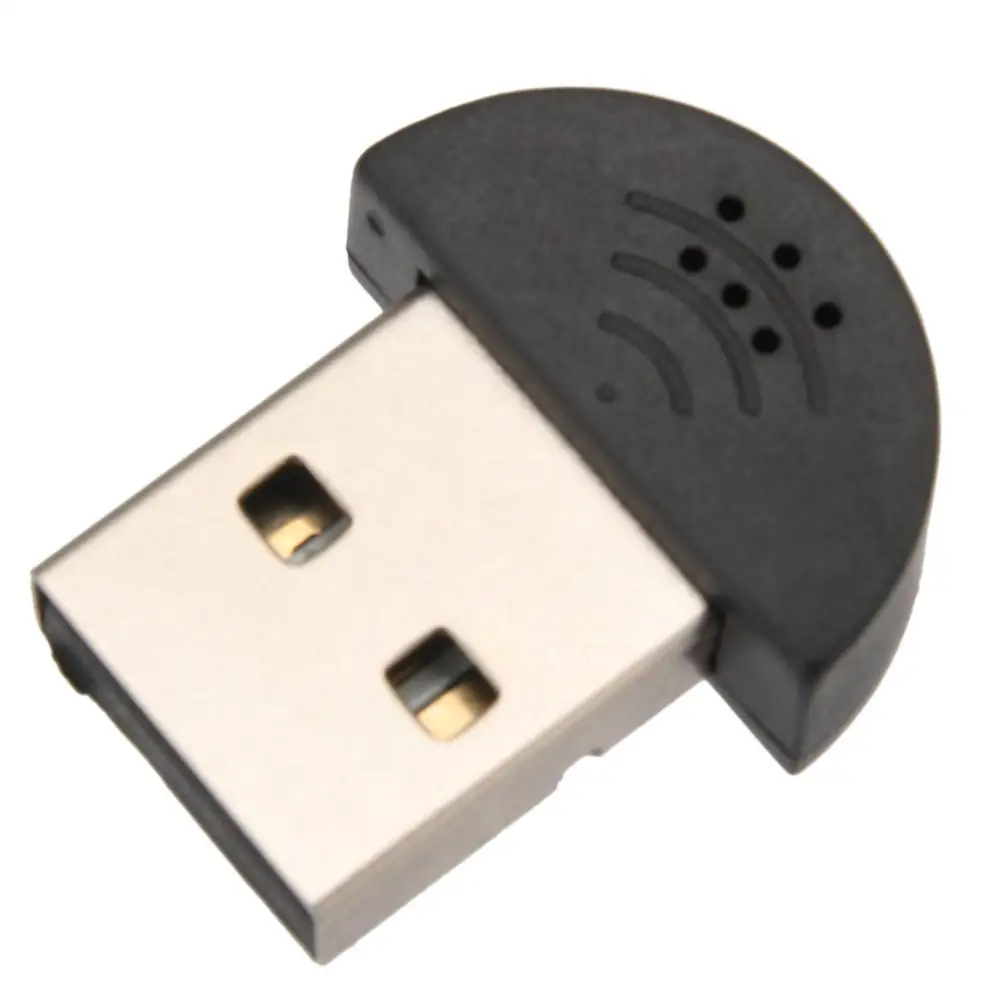 Мини USB микрофон для ПК компьютера ноутбука настольный аудиоадаптер USB2.0
