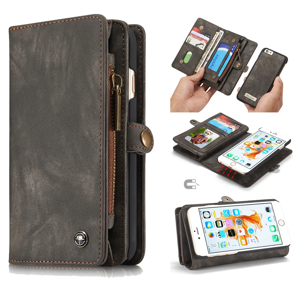 for iPhone 6 Wallet Case Leather Flip Cover for iPhone 6 6s Plus Card
