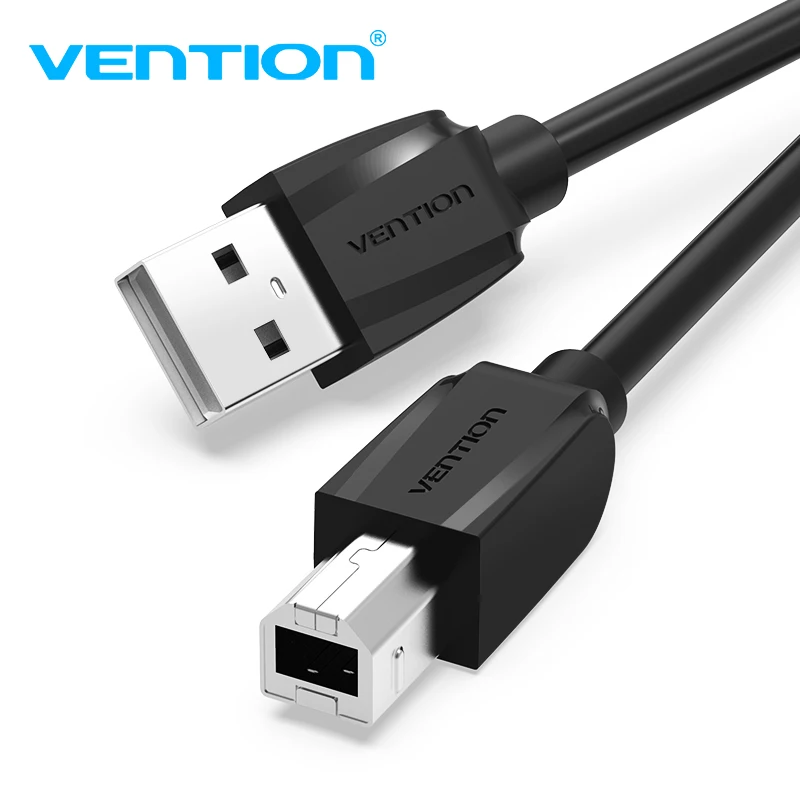 Vention Cable de impresión USB 2,0 para impresora HP, Canon, Epson, USB  2,0, tipo A macho A B macho, escáner de datos de sincronización, 1m,  2m|printer scanner copier fax|usb mini printerprinter skin -